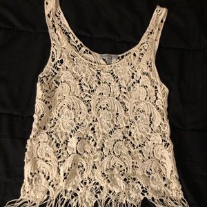 Charolette Russe crotchet tank top